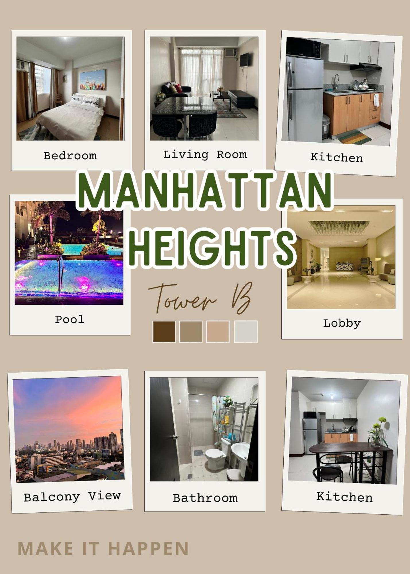 Manhattan Heights Towerb In Araneta Cubao 5Mins Walk To Smart Araneta Lejlighedshotel Manila Eksteriør billede